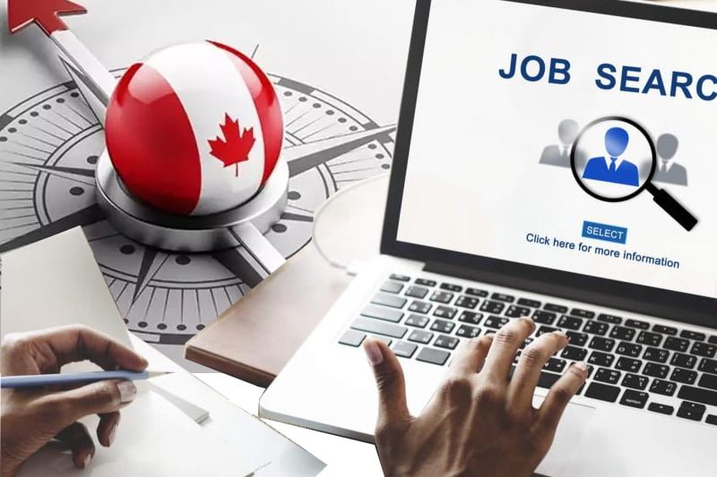 تصویری از سرج برای شغل در کنار پرچم کانادا برای عنوان وضعیت شغل در کانادا انتخاب شده است.
