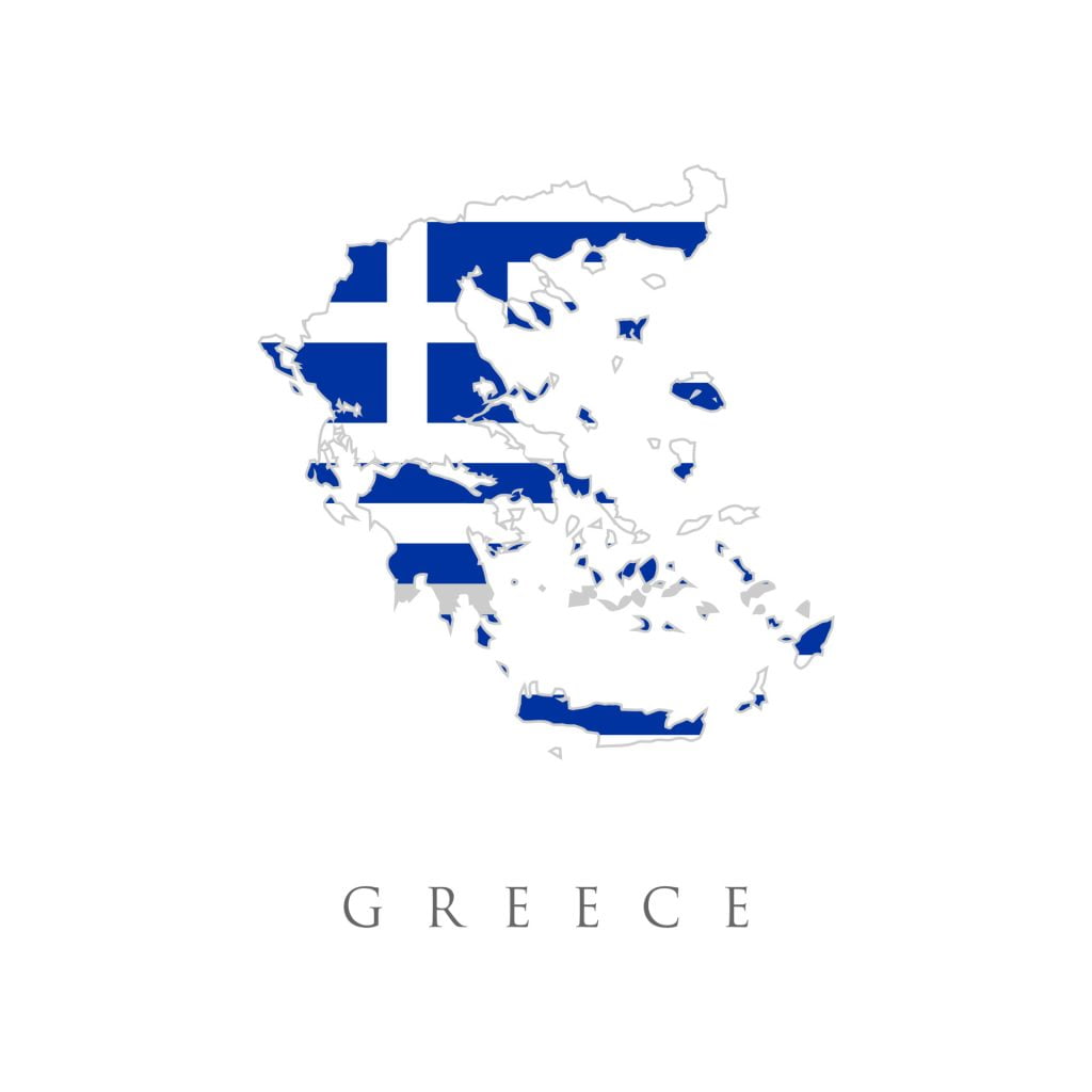 تصویری از نقشه ی یونان برای عنوان نگاهی اجمالی به کشور یونان انتخاب شده است.