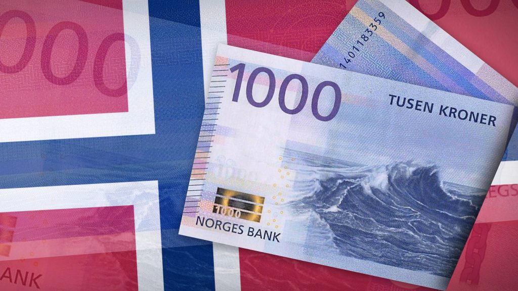 تصویری از پول نروژ بر روی پرچم این کشور برای عنوان هزینه های تحصیلی در نروژ و بورسیه های دانشگاهی انتخاب شده است.