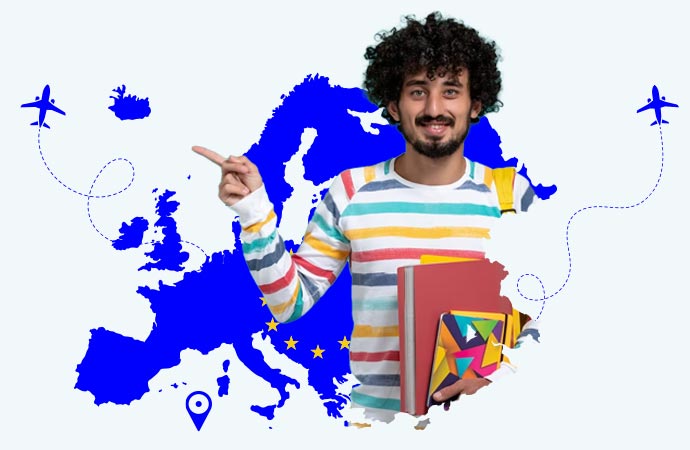 تصویری از یک دانش آموز در اروپا برای عنوان مزایای تحصیل در مدارس اروپا انتخاب شده است.