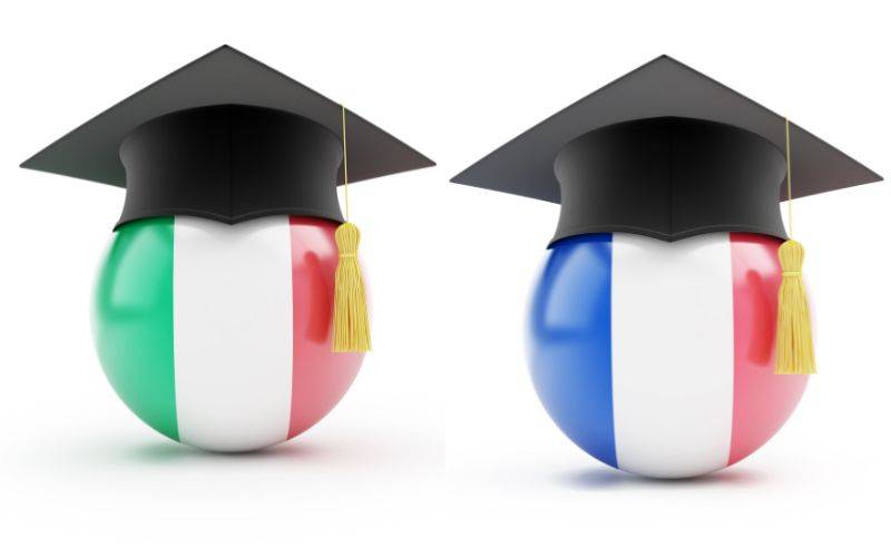 مقایسه فرانسه و ایتالیا از نظر تحصیل